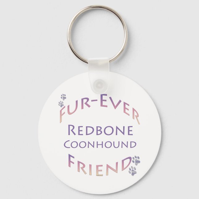 Redbone Coonhound Furever Friend Nyckelring (Framsida)