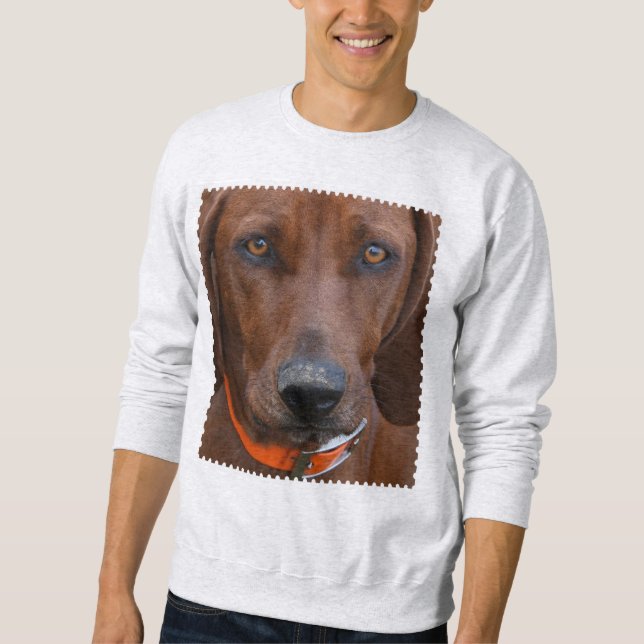 Redbone Coonhound Grävde Lång Ärmad Tröja (Framsida)