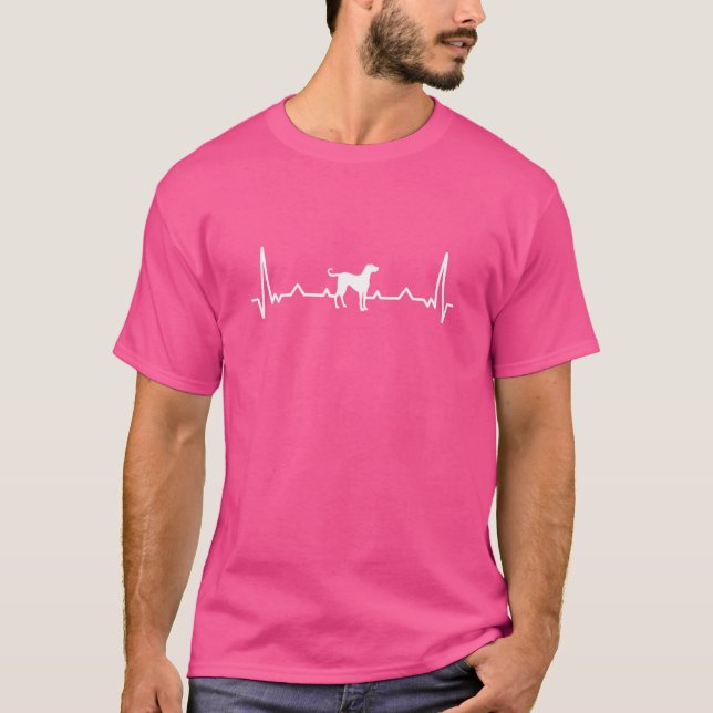 Redbone Coonhound Heartslag T Shirt (Framsida)