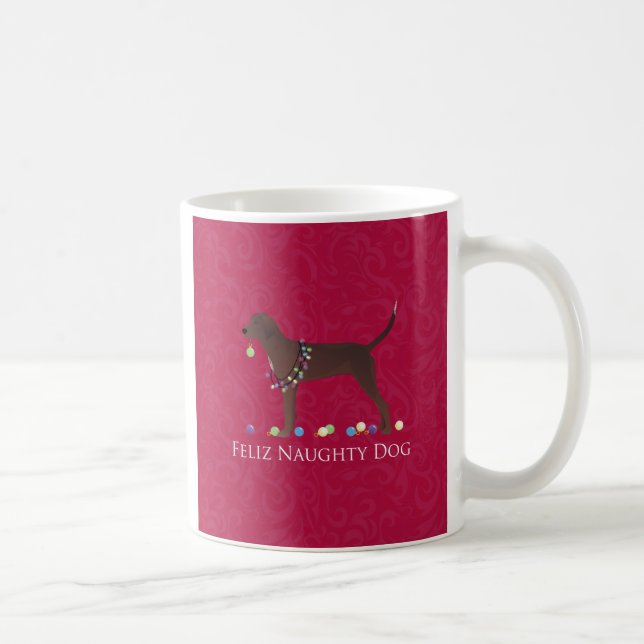 Redbone Coonhound jul Kaffemugg (Höger)