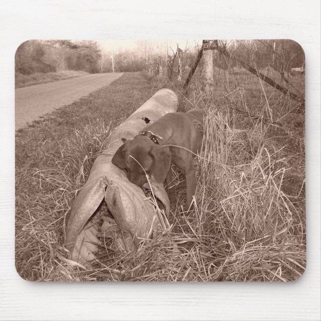 Redbone Coonhound Mousepad Musmatta (Framsidan)