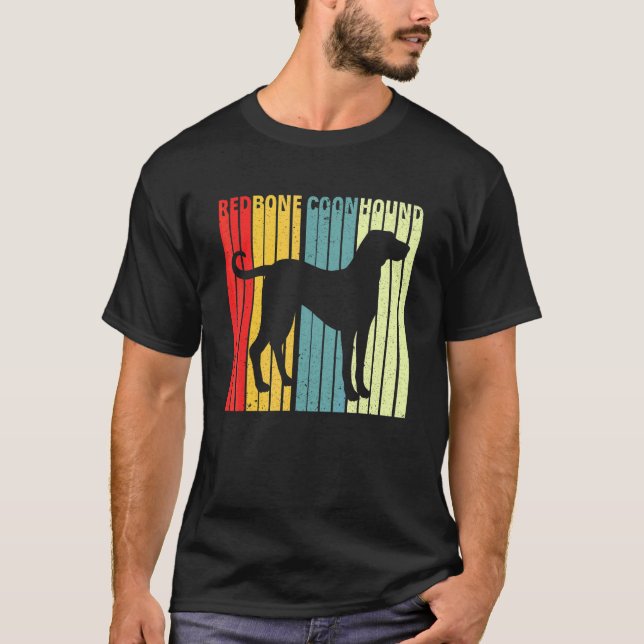 Redbone Coonhound Retro Vintage Redbone Coonhound  T Shirt (Framsida)