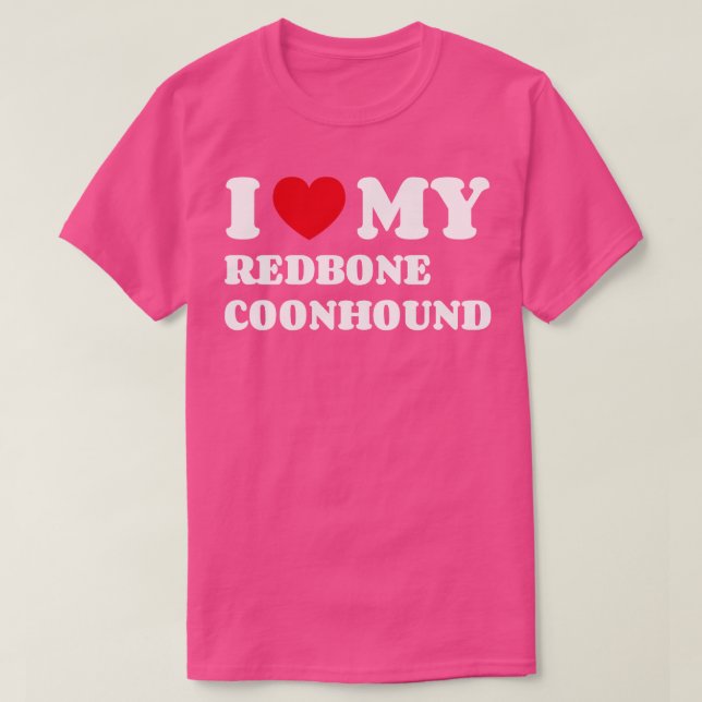 Redbone Coonhound T Shirt (Design framsida)