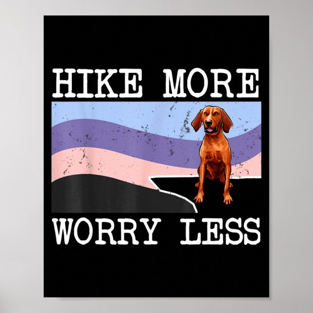 Redbone coonhound vandring mer oroa mindre grafik poster (Framsidan)