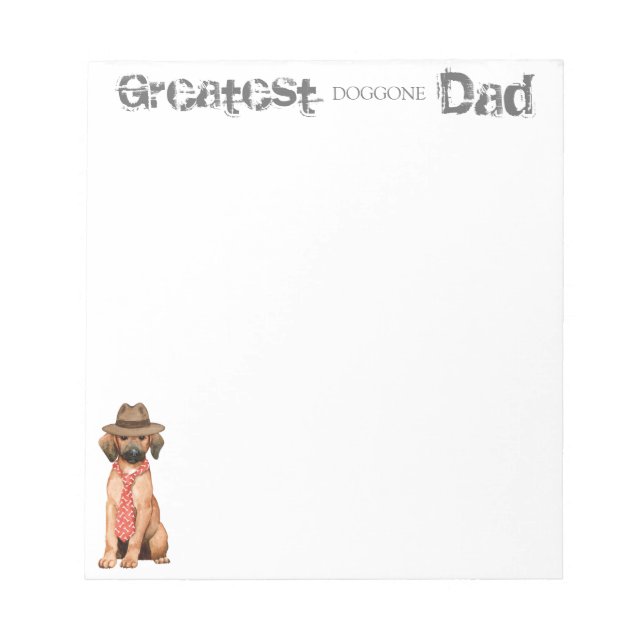 Redbone Pappa Anteckningsblock (Framsida)