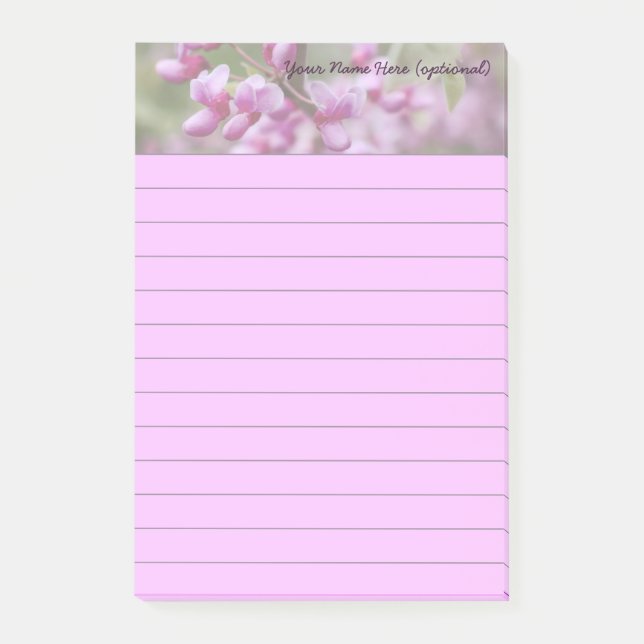 Redbud Blommars Post-it Block (Framsida)