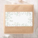 Redbud Swirl-julklapp Märkre Fraktsedel<br><div class="desc">Röd och Grönt Abstrakt Modern Swirl Gräns Helgdag Juletiketters Utformning av Sandra. Exempel på möjliga användor är: julstämpling Bröllop spara datum - juletiketter på Helgdag Bröllop Bride & Groom Stickers,  Gift märkre,  CD DVD-etikett,  homemade Gift-etiketter,  Canning Burk-etikett,  geléetikett,  honungsetikett,  Burk-etikett,  livsmedelsmärkning på jultomten Party Bord,  affärsetiketter,  Party-märken,  luggage-etiketter</div>