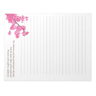 Redbud Träd Gren i Fullt Bloom-Anteckningsblocket  Anteckningsblock