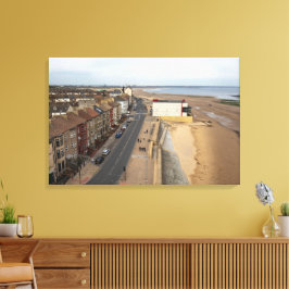 Redcar Beach från Beacon Canvastryck