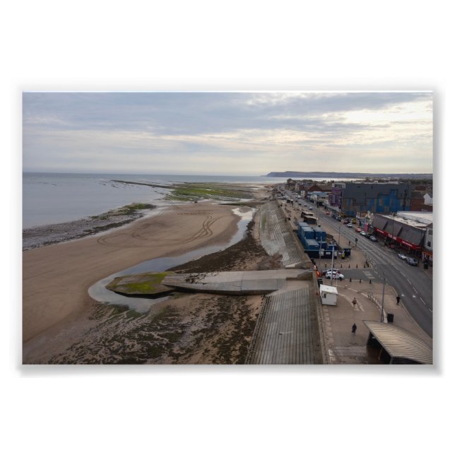 Redcar Beach från Beacon Fototryck (Framsidan)