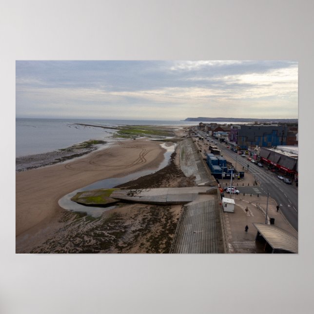 Redcar Beach från Beacon Poster (Framsidan)