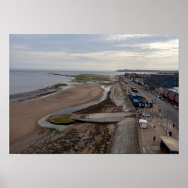 Redcar Beach från Beacon Poster
