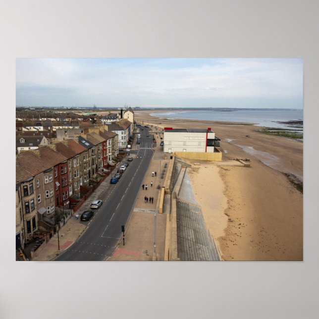 Redcar Beach från Beacon Poster (Framsidan)