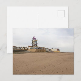 Redcar Beach och Beacon Vykort