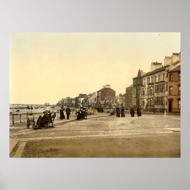 Redcar Esplanade II, Yorkshire, England Poster (Framsidan)