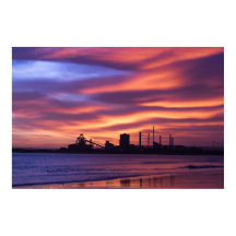Redcar Steel Works i Sunrise