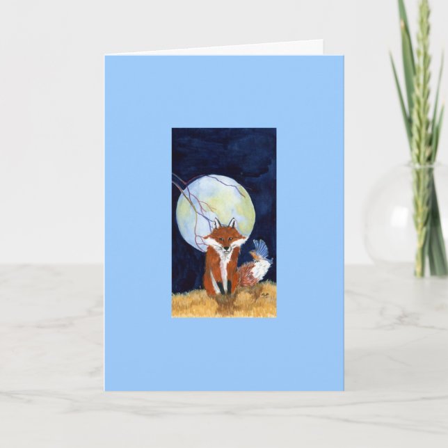 Redd-and-bluebird Kort (Framsida)