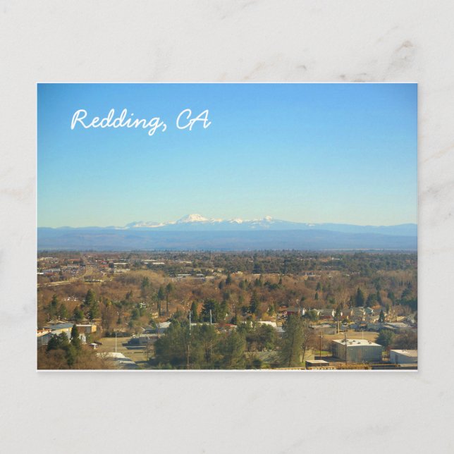 Redding California Postcard Vykort (Framsida)