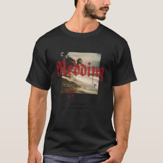 Redding Kalifornien Ca Tatovering Strand Surfing T Shirt
