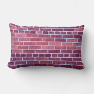 Reddisch Brownish Brick Wall Lumbarkudde