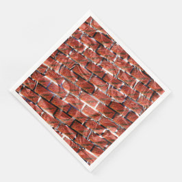 Reddisch, bubblor på rutnät eller tegeleffekt? Met Pappersservett