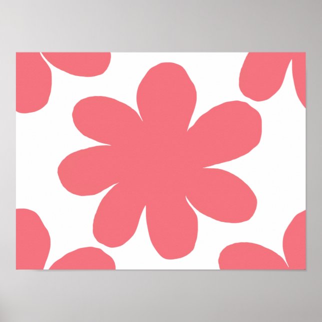 Reddisch Rosa Flower Poster (Framsidan)