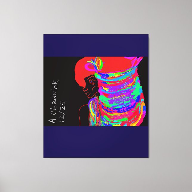 Reddish-Orange Fox Warrior Princess  Canvastryck (Framsida)