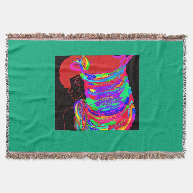 Reddish-Orange Fox Warrior Princess Filt (Framsidan)