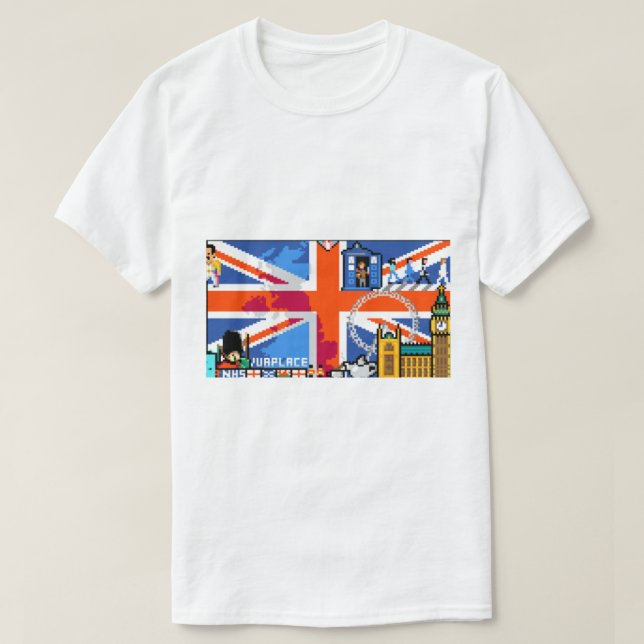 Reddit R ställe England Flagga T Shirt (Design framsida)