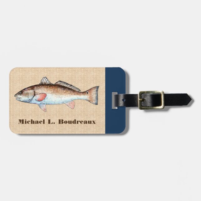 Redfish (blåttbrytning) bagagebricka (Horisontell Framsida)