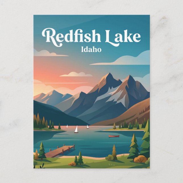 Redfish Lake USA Vykort (Framsida)
