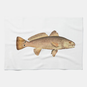 Redfishlogotyp Kökshandduk