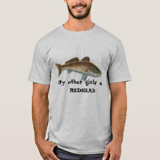 redfishpic, min annan flicka RÖTT…, - Skräddarsy Tee Shirt