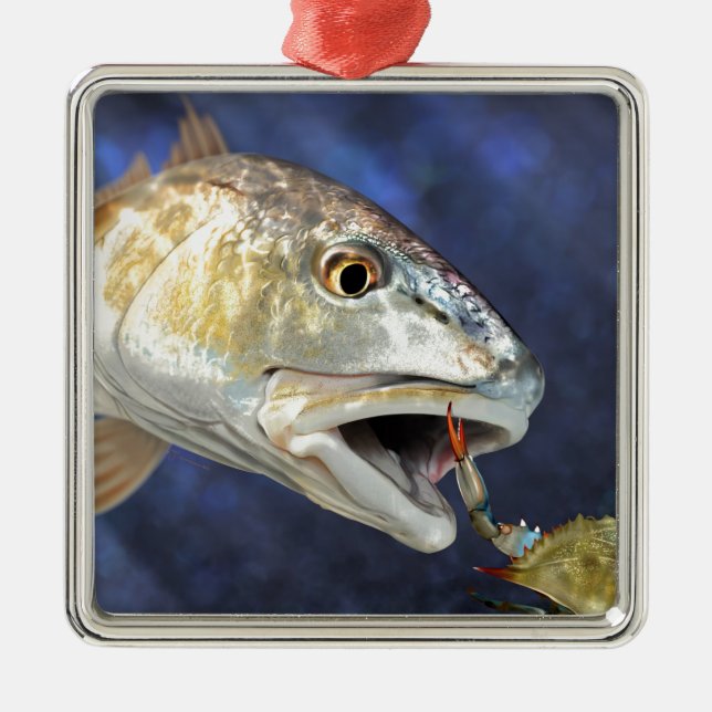 Redfishstrejka Julgransprydnad Metall (Framsidan)