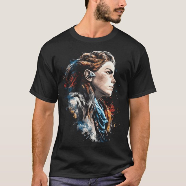 RedHaired Huntress Arrow of the Wild Machines frie T Shirt (Framsida)