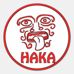 RedHAKASticker Runt Klistermärke