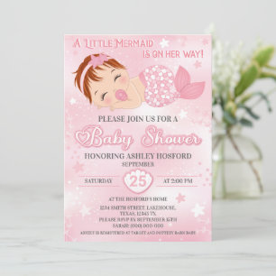 Redhead Girl Baby Shower-inbjudan Inbjudningar