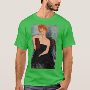 Redhead Girl in Evening Dress av Amedeo Modiglia T Shirt