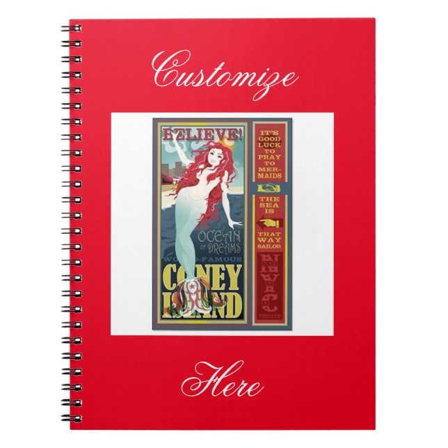 redheaded coneyösjöjungfru anteckningsbok (Framsidan)