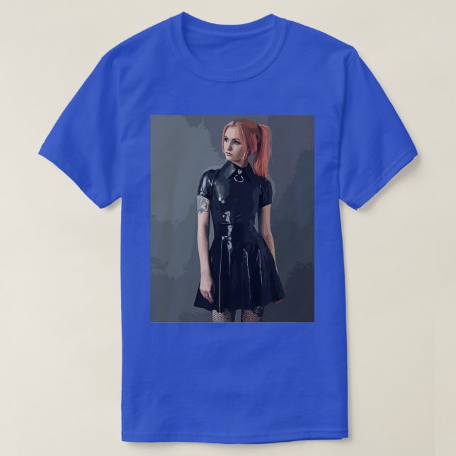 Redheahded Latex Girl T Shirt (Design framsida)