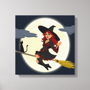 REDHEATED HALLOWEEN WITCH CANVASTRYCK