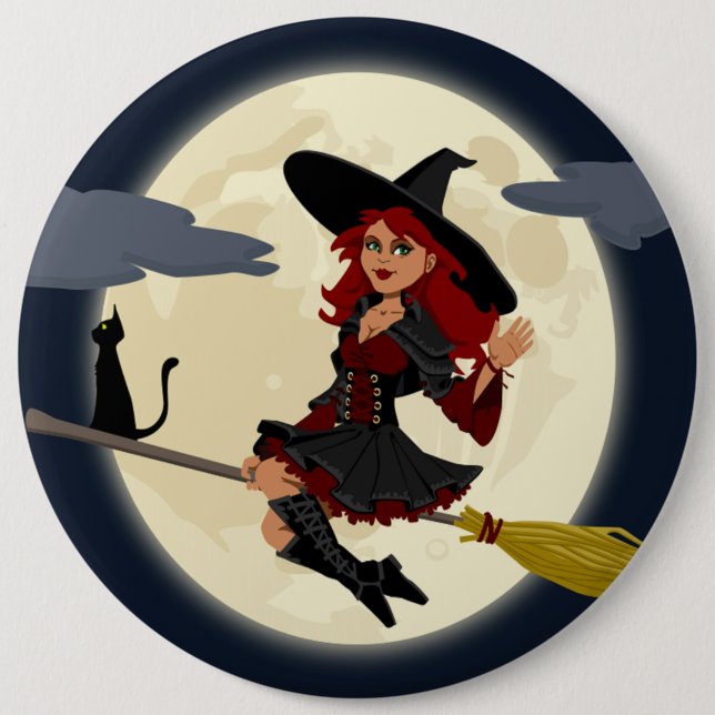 REDHEATED HALLOWEEN WITCH KNAPP (Framsida)