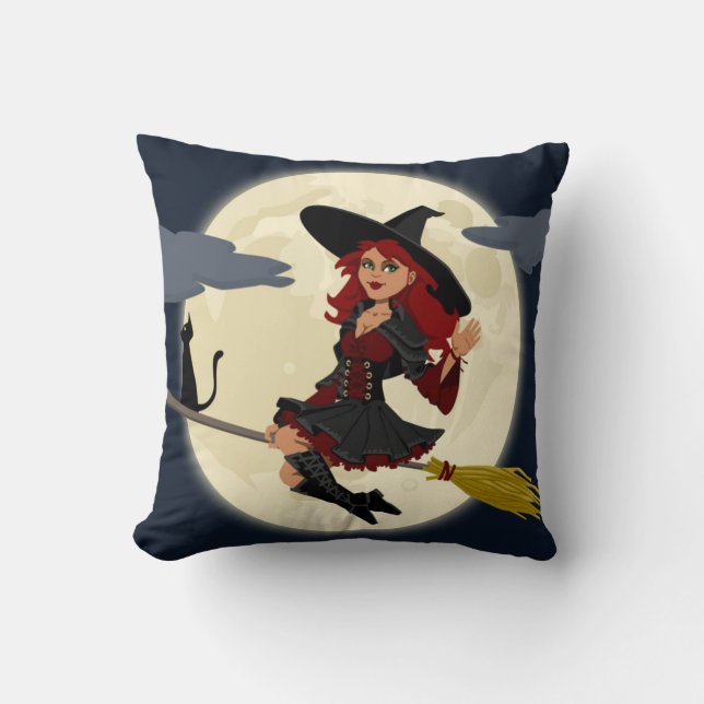REDHEATED HALLOWEEN WITCH KUDDE (Framsida)