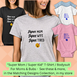 Redigera ALL text, Toppen-skalet Mamma (matchande T Shirt