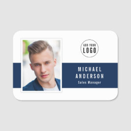 Redigera center Färg Lägg till ditt Logotyp-foto Namnbricka