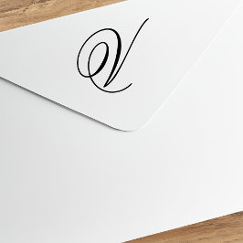 Redigera design för att ändra snygg V-monogram Stämpel