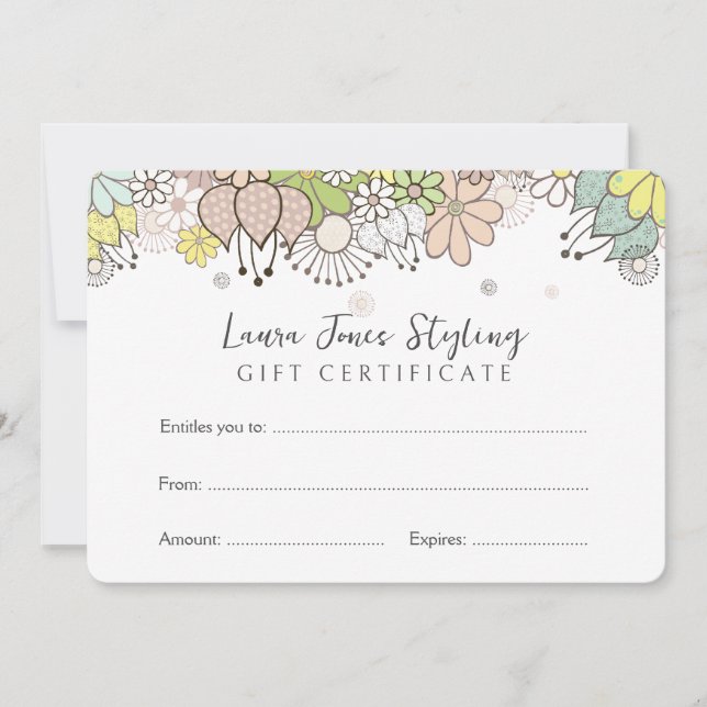 Redigera din egen dokumentkupongmall för gåvscerti (Framsida)