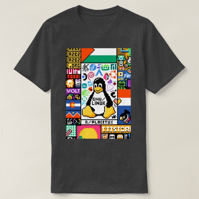 Redigera ersätta PixelLinux T Shirt (Design framsida)