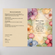 Redigera, hämta kyrkbulletin