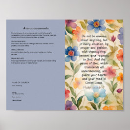 Redigera, hämta kyrkbulletin poster